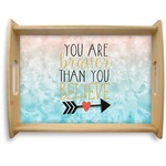 Inspirational Quotes Natural Wooden Tray - Large