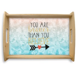 Inspirational Quotes Natural Wooden Tray - Small