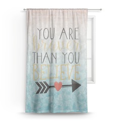 Inspirational Quotes Sheer Curtain - 50"x84"