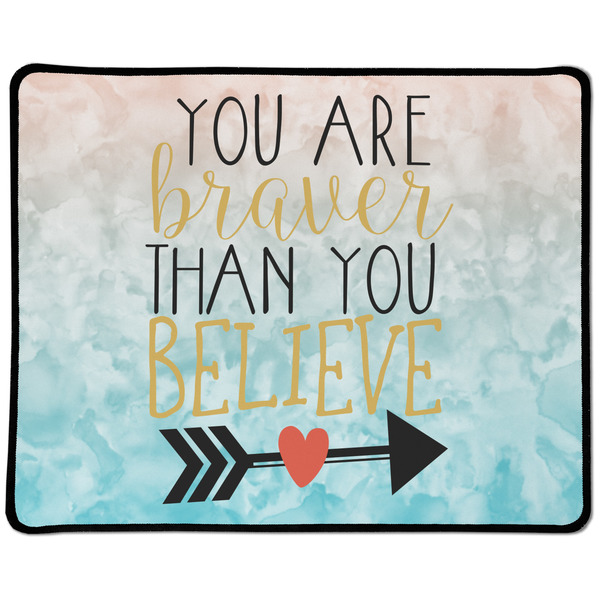 Custom Inspirational Quotes Large Gaming Mouse Pad - 12.5" x 10"