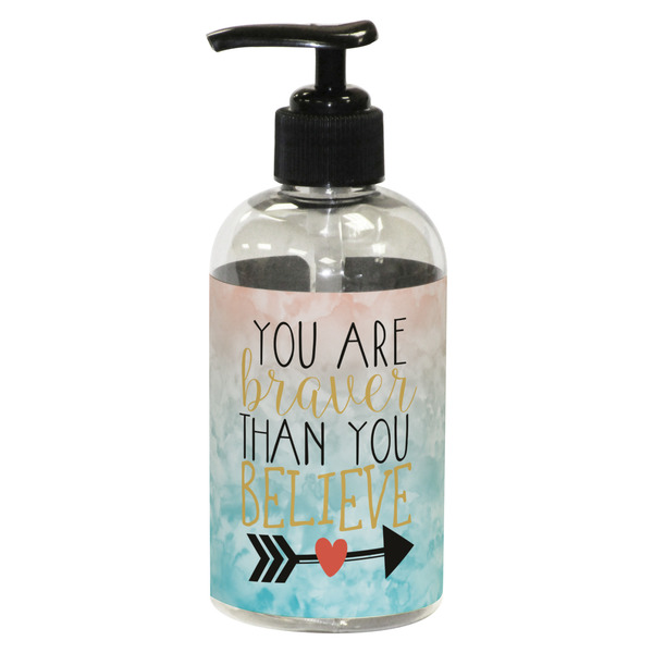 Custom Inspirational Quotes Plastic Soap / Lotion Dispenser (8 oz - Small - Black)