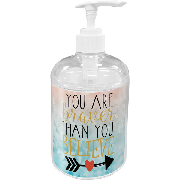 Custom Inspirational Quotes Acrylic Soap & Lotion Bottle