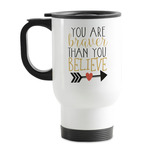 Inspirational Quotes Stainless Steel Travel Mug with Handle