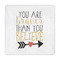 Inspirational Quotes Standard Decorative Napkins