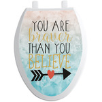 Inspirational Quotes Toilet Seat Decal - Elongated
