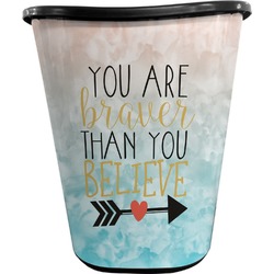 Inspirational Quotes Waste Basket - Double Sided (Black)