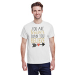 Inspirational Quotes T-Shirt - White - Large