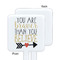 Inspirational Quotes White Plastic Stir Stick - Single Sided - Square - Approval