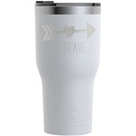 Inspirational Quotes RTIC Tumbler - White - Engraved Front