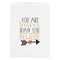 Inspirational Quotes White Treat Bag - Front View