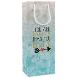 Inspirational Quotes Wine Gift Bags - Gloss