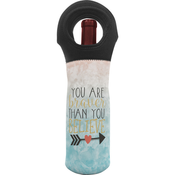 Custom Inspirational Quotes Wine Tote Bag