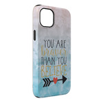 Inspirational Quotes iPhone Case - Rubber Lined - iPhone 14 Pro Max