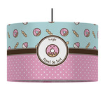 Donuts 12" Drum Pendant Lamp - Fabric (Personalized)