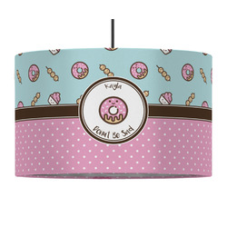 Donuts 12" Drum Pendant Lamp - Fabric (Personalized)