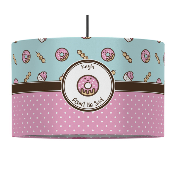 Custom Donuts 12" Drum Pendant Lamp - Fabric (Personalized)