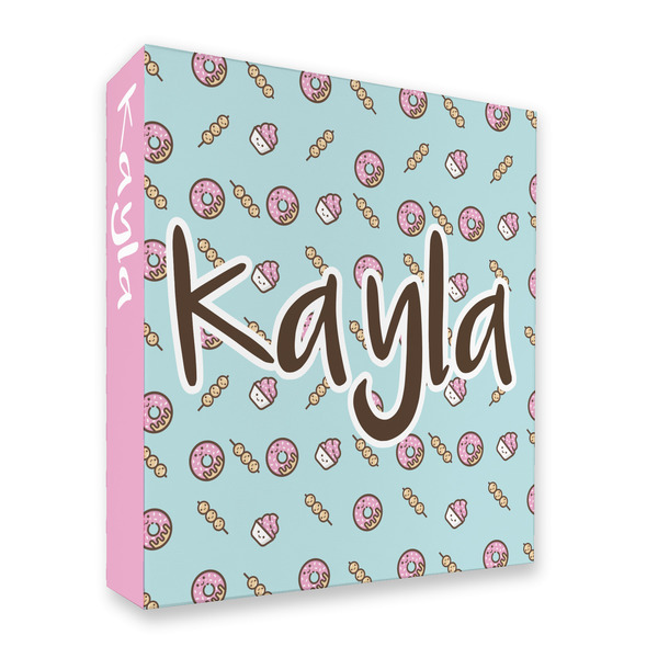 Custom Donuts 3 Ring Binder - Full Wrap - 2" (Personalized)