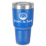 Donuts 30 oz Stainless Steel Tumbler - Royal Blue - Single-Sided (Personalized)