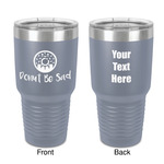 Donuts 30 oz Stainless Steel Tumbler - Grey - Double-Sided (Personalized)