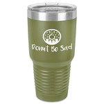 Donuts 30 oz Stainless Steel Tumbler - Olive - Single-Sided (Personalized)