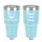 Donuts 30 oz Stainless Steel Ringneck Tumbler - Teal - Double Sided - Front & Back