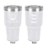 Donuts 30 oz Stainless Steel Tumbler - White - Double-Sided (Personalized)