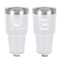 Donuts 30 oz Stainless Steel Ringneck Tumbler - White - Double Sided - Front & Back