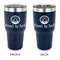 Donuts 30 oz Stainless Steel Ringneck Tumblers - Navy - Double Sided - APPROVAL