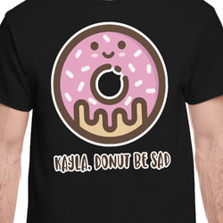 Donuts T-Shirt - Black - XL (Personalized)