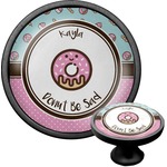 Donuts Cabinet Knob (Black) (Personalized)