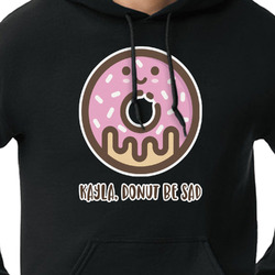 Donuts Hoodie - Black - Medium (Personalized)