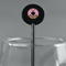 Donuts Black Plastic 5.5" Stir Stick - Round - Main