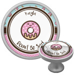 Donuts Cabinet Knob (Silver) (Personalized)