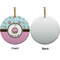 Donuts Ceramic Flat Ornament - Circle Front & Back (APPROVAL)