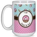 Donuts 15 Oz Coffee Mug - White (Personalized)