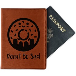 Donuts Passport Holder - Faux Leather - Double Sided (Personalized)