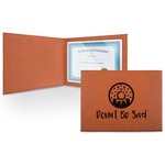 Donuts Leatherette Certificate Holder - Front (Personalized)