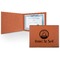 Donuts Leatherette Certificate Holder - Front (Personalized)