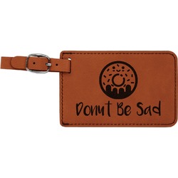 Donuts Leatherette Luggage Tag (Personalized)