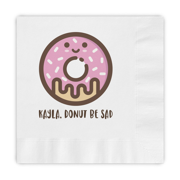 Custom Donuts Embossed Decorative Napkins (Personalized)