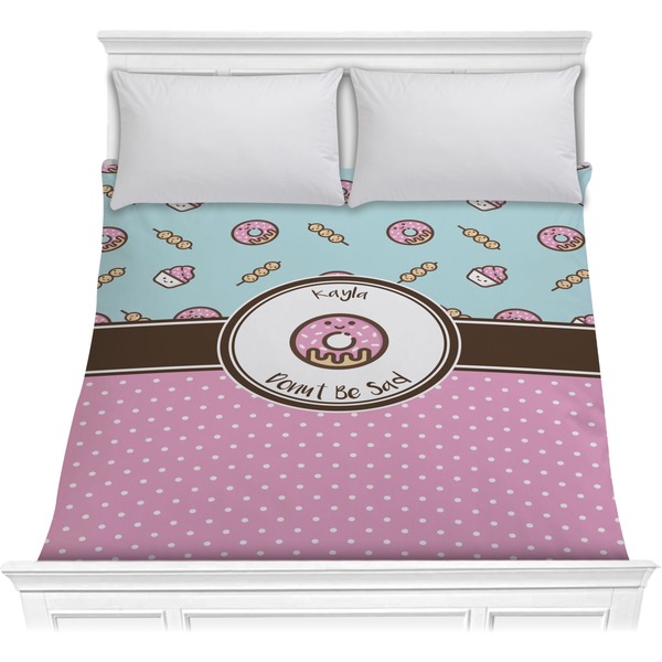 Custom Donuts Comforter - Full / Queen (Personalized)