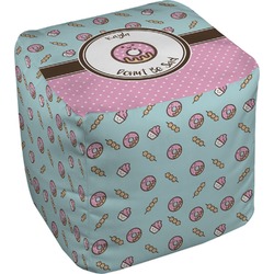 Donuts Cube Pouf Ottoman - 18" (Personalized)