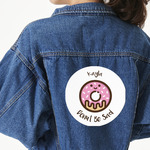 Donuts Twill Iron On Patch - Custom Shape - 2XL - Set of 4 (Personalized)