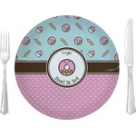 Donuts 10" Glass Lunch / Dinner Plates - Single or Set (Personalized)