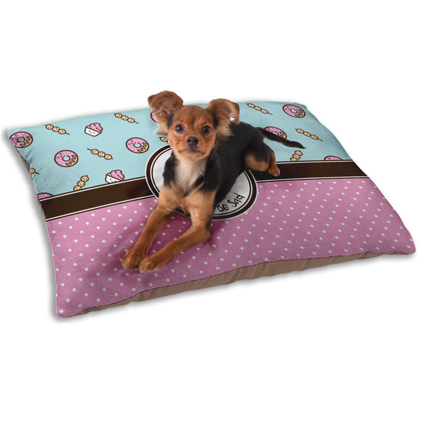 Custom Donuts Dog Bed - Small w/ Name or Text