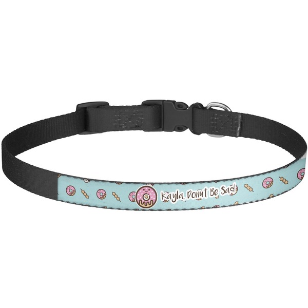 Custom Donuts Dog Collar - Large (Personalized)