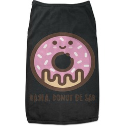 Donuts Black Pet Shirt - 2XL (Personalized)
