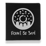 Donuts Leather Binder - 1" - Black (Personalized)