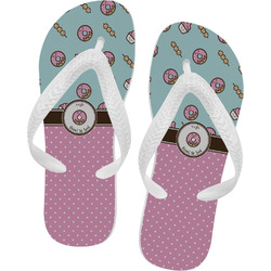 Donuts Flip Flops - XSmall (Personalized)