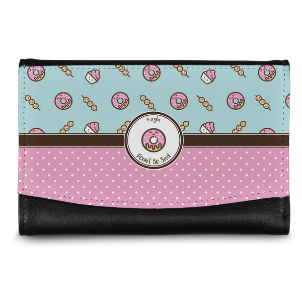 Custom Donuts Genuine Leather Women's Wallet - Small (Personalized)